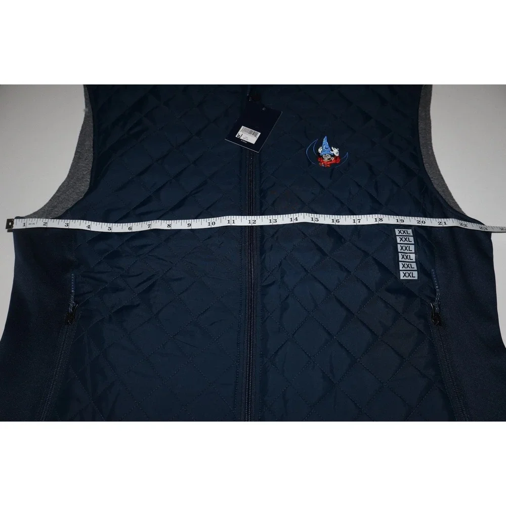 DISNEY D23 2024 Quilted Blue Mickey Sorcerer Vest XXXL Women's 2XL XXL NEW